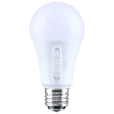 13.5/10/5W A19 Medium Double Contact Base LED Bulb 2.32X4.61 Inch by Satco - S14396