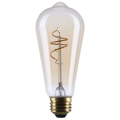 5.5W ST19 LED E26 Base Replacement Bulb 2.29 X 5.32 Inch Length by Satco - S14207