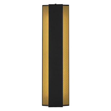 Strata 24W LED Outdoor Wall Sconce 22.5 Inch Tall X 6 Inch Wide by Hinkley - 27584BK