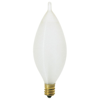 40W C11 Candelabra Base Bulb 1.38 Inch Wide and 4 Inch Length by Satco - S3404