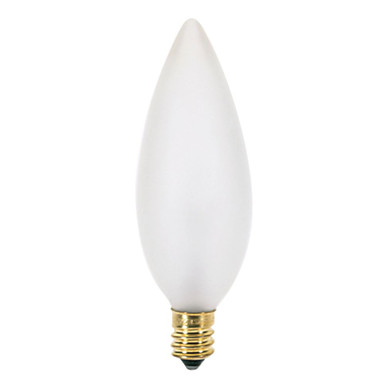 130V 25W BA9.5 Candelabra Base Bulb 1.19 Inch and 3.5 Inch Length by Satco - A3682_p