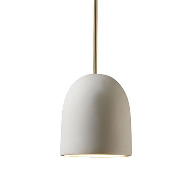Radiance 1 Light Small Bell Pendant 8 Inch Tall by Justice Design - CER-9610