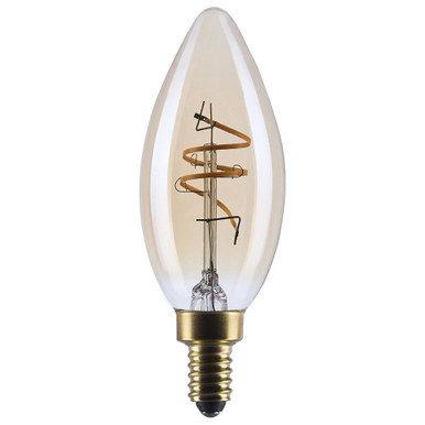 3.5W C11 LED E12 Base Replacement Bulb 1.38 X 3.92 Inch Length by Satco - S14218