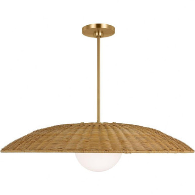 Mari 1 Light Oversized Pendant 31.63 Inch Wide by Visual Comfort Studio - KSP1111BBS