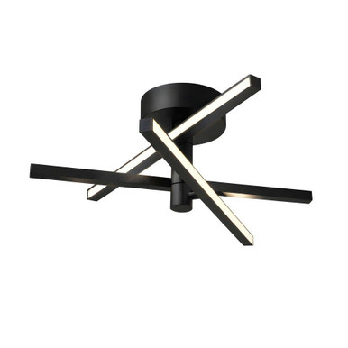 Knoll 40W 3 LED Flush Mount 7.38 Inch Tall and 18.5 Inch Wide by AFX - KNOF18LAJUD