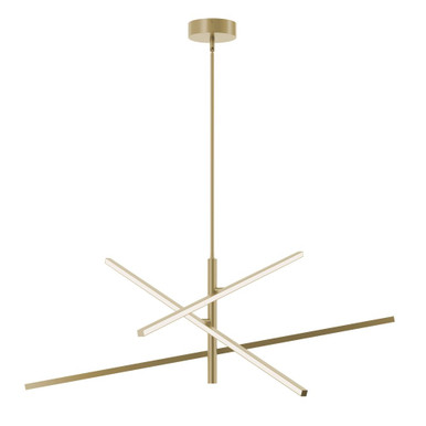 Knoll 60W 3 LED Pendant 16.5 Inch Tall and 48 Inch Wide by AFX - KNOP48LAJUD