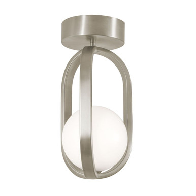 Milan 12W 1 LED Flush Mount 14.25 Inch Tall and 7.38 Inch Wide by AFX - MLNC07LAJUD