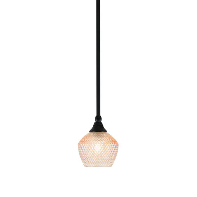 1 Light Stem Hung Mini Pendant 7.5 Inch Tall and 6 Inch Wide by Toltec - 23-4623
