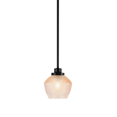 Odyssey 1 Light Stem Hung Mini Pendant 6.75 Inch and 6 Inch Wide by Toltec - 2601-4623