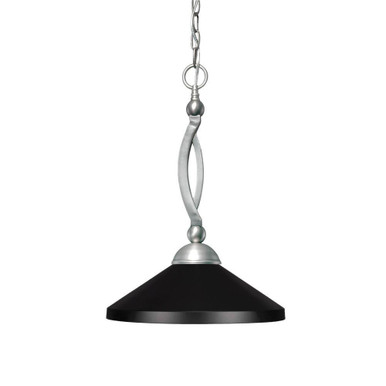 Bow 1 Light Chain Hung Pendant 18.25 Inch Tall and 14 Inch Wide by Toltec - 271-BN-424-MB