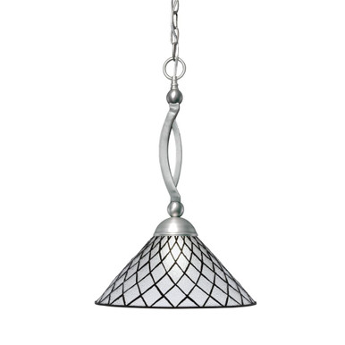 Bow 1 Light Chain Hung Pendant 21 Inch Tall and 16 Inch Wide by Toltec - 271-21-16
