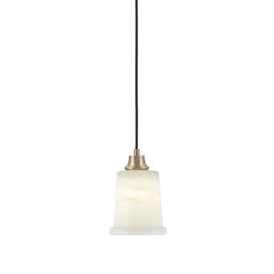 1 Light Cord Hung Pendant 7.5 Inch Tall and 5 Inch Wide by Toltec - 32-NAB-4128