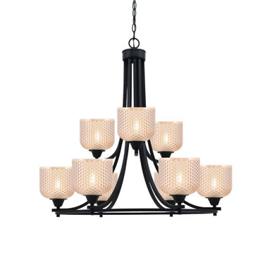 Paramount 9 Light Dome UpLight Dome Chandelier 27.25 X 31.5 Inch by Toltec - 3409-MB-4613