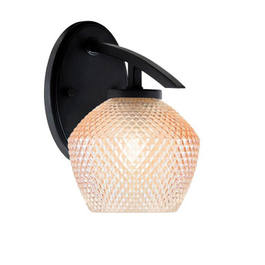 Kurve 1 Light Downlight Wall Sconce 9 Inch Tall and 6 Inch Wide by Toltec - 3720-4623