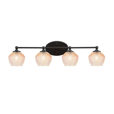 Capri 4 Light Bath Bar 9 Inch Tall and 31.5 Inch Length by Toltec - 5914-MB-4623
