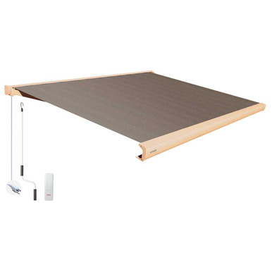 Prestige Series Full Cassette Retractable Awning/LED 141.7 Inch by Advaning - EAF1210-A793H3