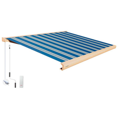 Prestige Series Full Cassette Retractable Awning/LED 141.7 Inch by Advaning - EAF1210-A445H3