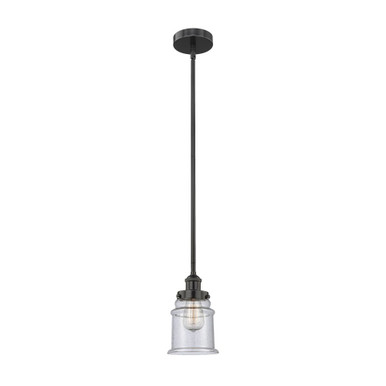 Canton 1 Light Stem Hung Mini Pendant 9.63 and 6 Inch Wide by Innovations - 616-1SH-G18