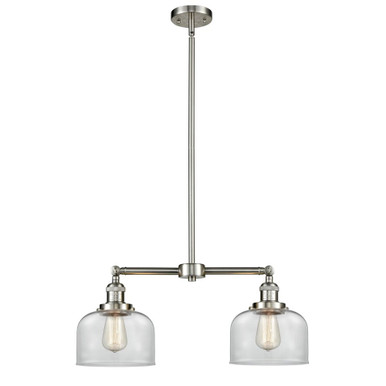 Bell 100W 2 LED Stem Hung Adjustable Island 10X21 Inch Wide by Innovations - 209-G7-LED