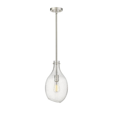 Norwalk 100W 1 LED Stem Hung Mini Pendant 16 X 8.5 Inch Wide by Innovations - 493-1S-SN-G554-9-LED