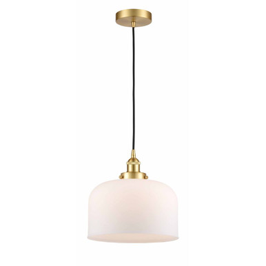 Bell 100W 1 LED Cord hung Mini Pendant 10.75X11.5 Inch Wide by Innovations - 616-1PH-G7-L-LED