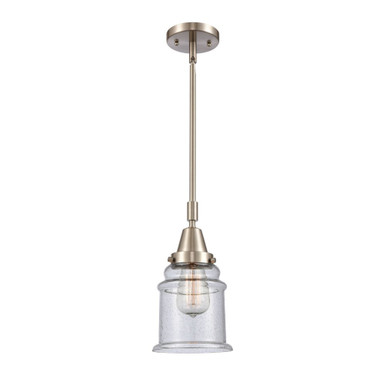 Canton 100W 1 LED Mini Pendant 11.13 Inch and 6.5 Inch Wide by Innovations - 447-1S-SN-G184-LED