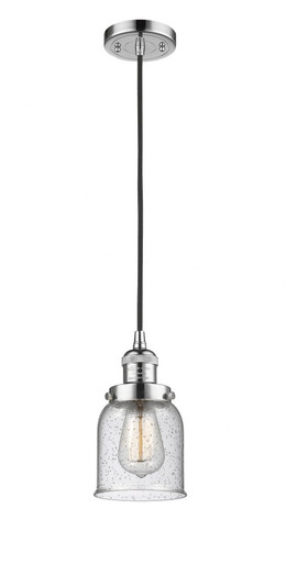 Bell 1 Light Cord hung Mini Pendant 8.88 Inch X 5 Inch Wide by Innovations - 201C-PC-G54