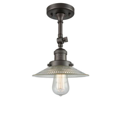 Halophane 1 Light Adjustable Semi Flush Mount 10.75 X 9 Inch by Innovations - 201F-G1