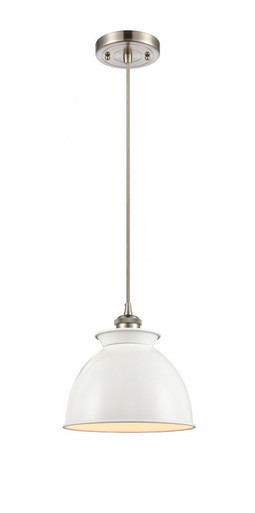 Adirondack 1 Light Industrial Cord Hung Small Pendant by Innovations - 516-1P-SN-M14-W