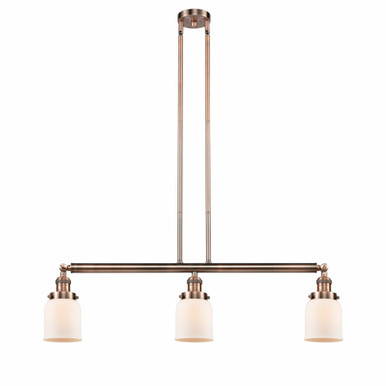 Bell 3 Light Stem Adjustable Island 10 Inch X 37.5 Inch Wide by Innovations - 213-AC-G51