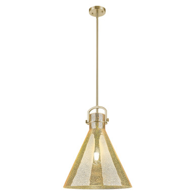 Newton Cone 1 Light Pendant 17.25 Inch Tall and 16 Inch Wide by Innovations - 410-1SL-CB-G411-16ME