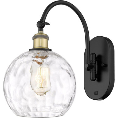 Athens Water Glass 1 Light Adjust Swing Arm Wall Sconce 8 by Innovations - 518-1W-G1215-8