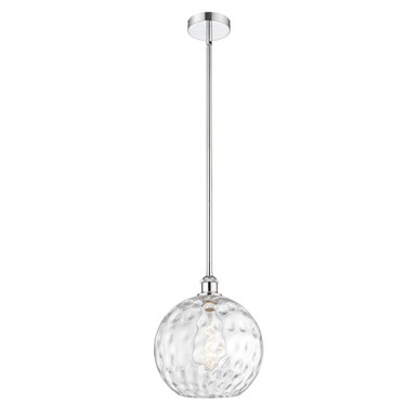 Athens Water Glass 1 Light Stem Hung Mini Pendant 13 X 12 by Innovations - 616-1S-G1215-12