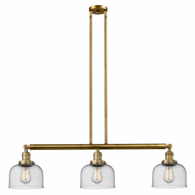 Bell 3 Light Stem Adjustable Island 13 Inch X 40.5 Inch Wide by Innovations - 213-BB-G74