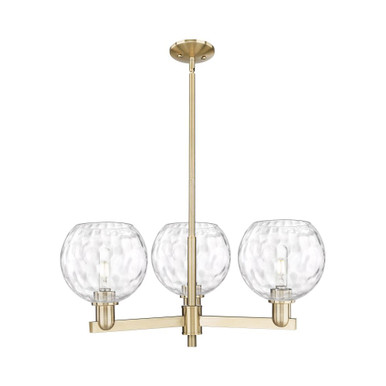 Athens Water Glass 3 Light Stem Hung Pendant 12X 29.75 by Innovations - 716-3CR-CB-G1215-8