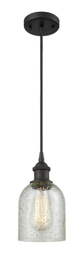 Caledonia 1 Light Cord Hung Mini Pendant 9 and 5 Inch Wide by Innovations - 516-1P-OB-G259