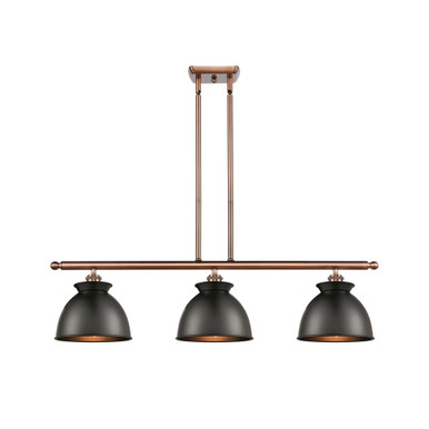 Adirondack 100W 3 LED Stem Hung Island 9 Inch X 36 Inch Wide by Innovations - 516-3I-M14-LED