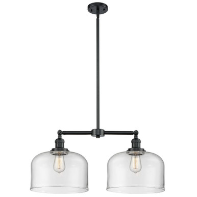 Bell 100W 2 LED Stem Adjustable Large Island 10X21 Inch Wide by Innovations - 209-OB-G72-L-LED