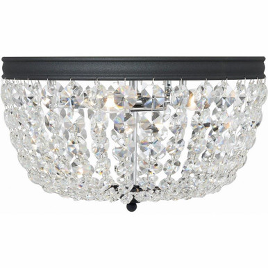 Nola 3 Light 14.25 Inch Wide Flush Mount by Crystorama - NOL-314