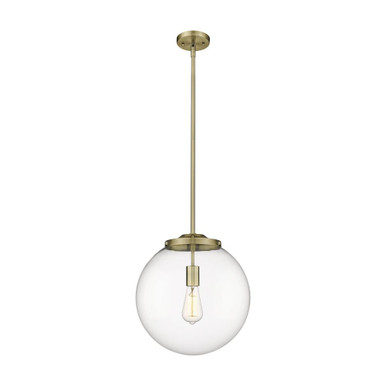 Beacon 1 Light Stem Hung Pendant 15.13 Tall and 13.75 Wide by Innovations - 221-1S-G20-14