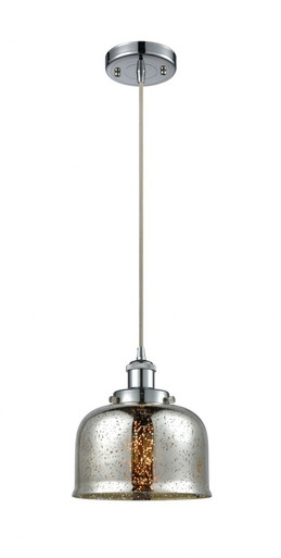 Bell 1 Light Cord hung Mini Pendant 10 Inch and 8 Inch Wide by Innovations - 916-1P-PC-G78
