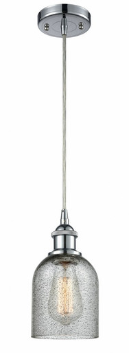 Caledonia 1 Light Cord Hung Mini Pendant 9 and 5 Inch Wide by Innovations - 516-1P-PC-G257