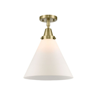 Cone 100W 1 LED Semi Flush Mount 15.5 Inch and 12 Inch Wide by Innovations - 447-1C-G4L-LED