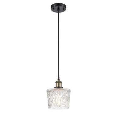 Niagara 100W 1 LED Cord Hung Mini Pendant 8.5X6.5 Inch Wide by Innovations - 516-1P-BAB-G402-LED