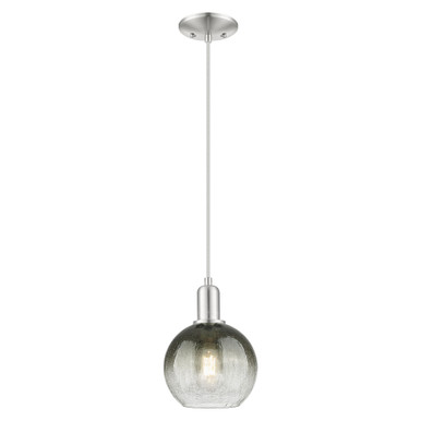 Brookhaven Globe 1 Light Cord Hung Mini Pendant 11.83X8 by Innovations - 716-1P-SN-G483-8SL