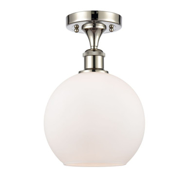 Athens 1 Light Down Semi Flush Mount 11.25 Inch and 8 Inch by Innovations - 516-1C-G12-8