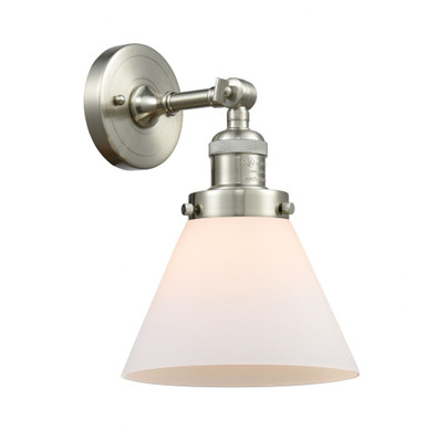 Cone 1 Light Adjustable Wall Sconce 10.5 and 8 Inch Wide by Innovations - 203-SN-G41