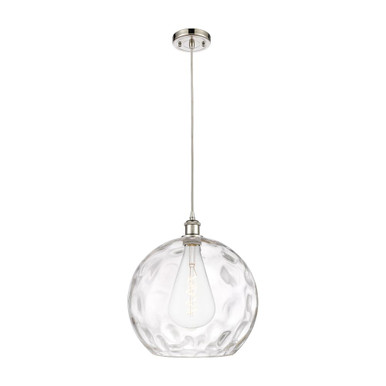 Athens Water Glass 100W 1 LED Cord Hung Pendant 15.13X 13 by Innovations - 516-1P-G1215-14-LED