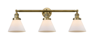 Cone 3 Light Bath Vanity 11 Inch Tall and 32 Inch Wide by Innovations - 205-BB-G41