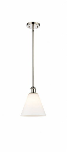 Berkshire Glass 1 Light Mini Pendant 10 Inch and 8 Inch Wide by Innovations - 516-1S-PN-GBC-81